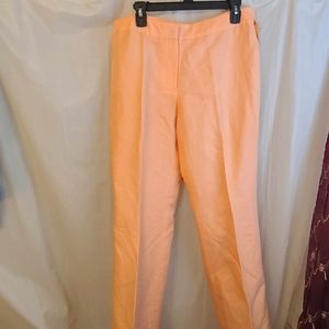 Peach Linen Pants NWT 16